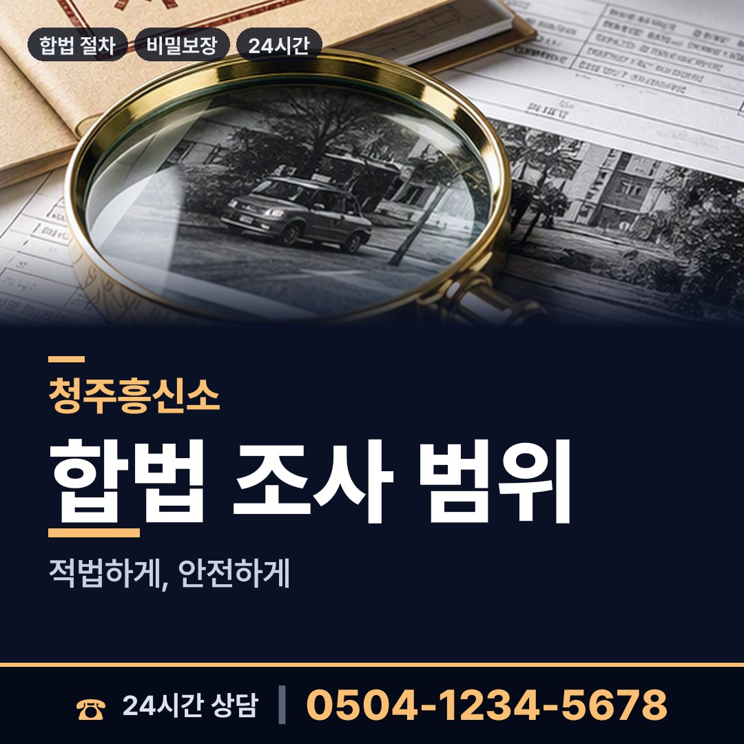 청주 강서제1동 연락두절사람찾기 상담 안내